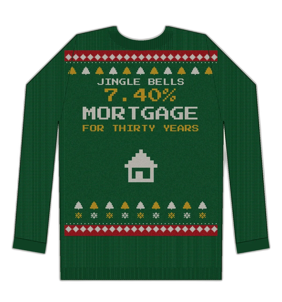 Jingle Rate Bells ugly Christmas sweater mockup